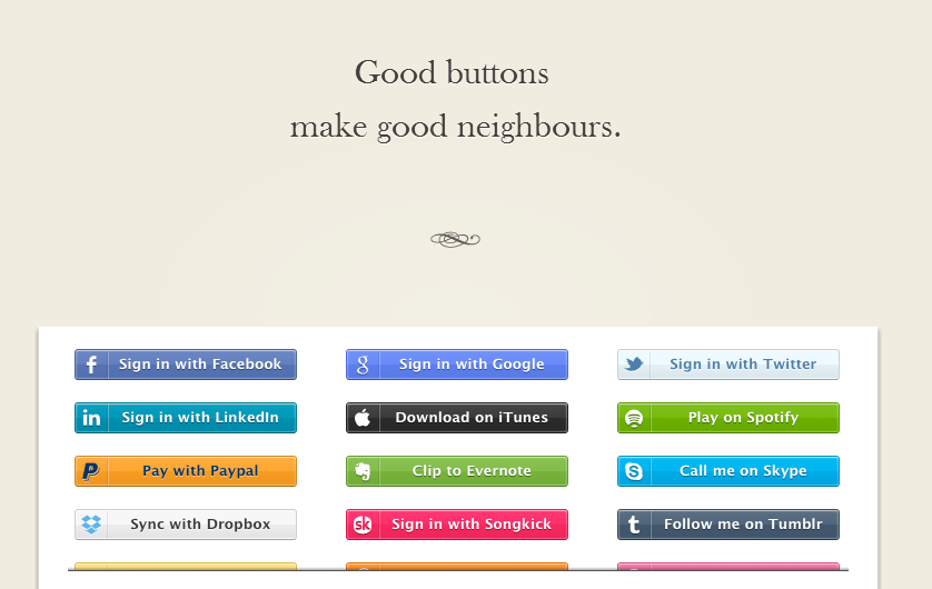 Zocial : des boutons en CSS sans images
