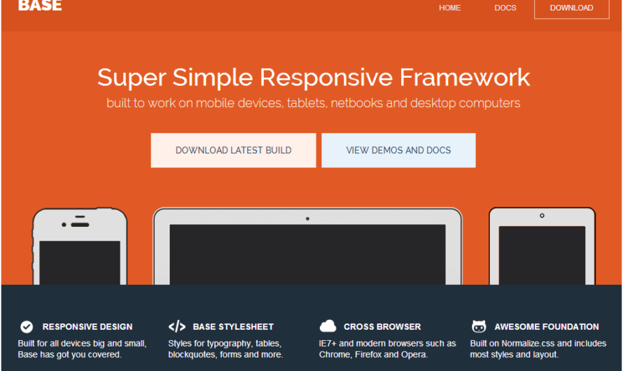 Base : un framework CSS simple et réactif