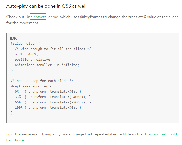 3 diaporamas sans javascript - Labo JNG WEB