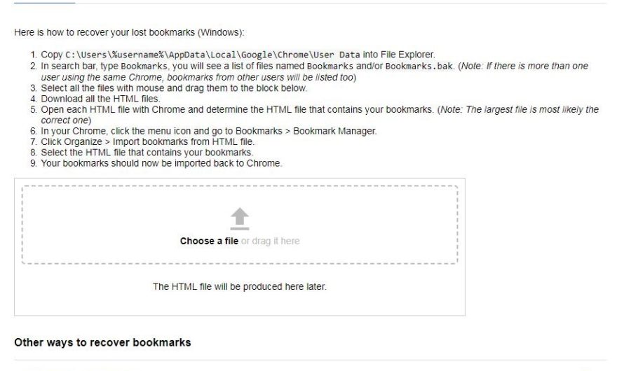 Chrome Bookmarks Recovery : l’outil pour récupérer vos favoris Google Chrome