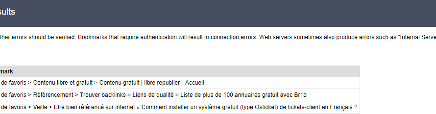 Supprimer les liens morts de vos favoris sous Chrome