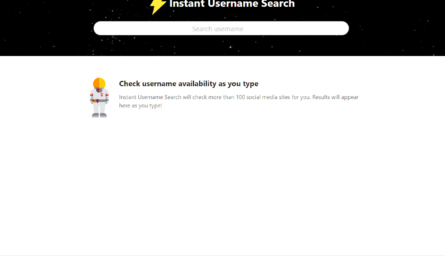 instant user name search