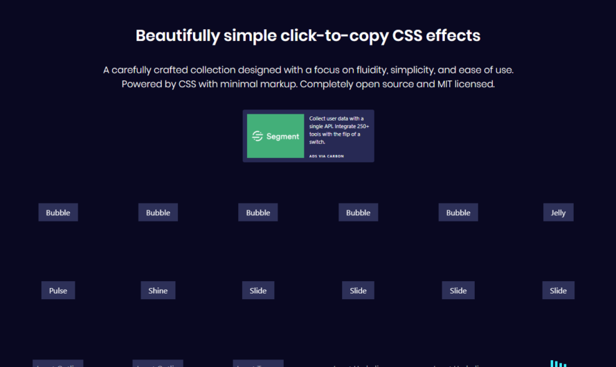 CSSFX : des effets CSS prêt à l’emploi