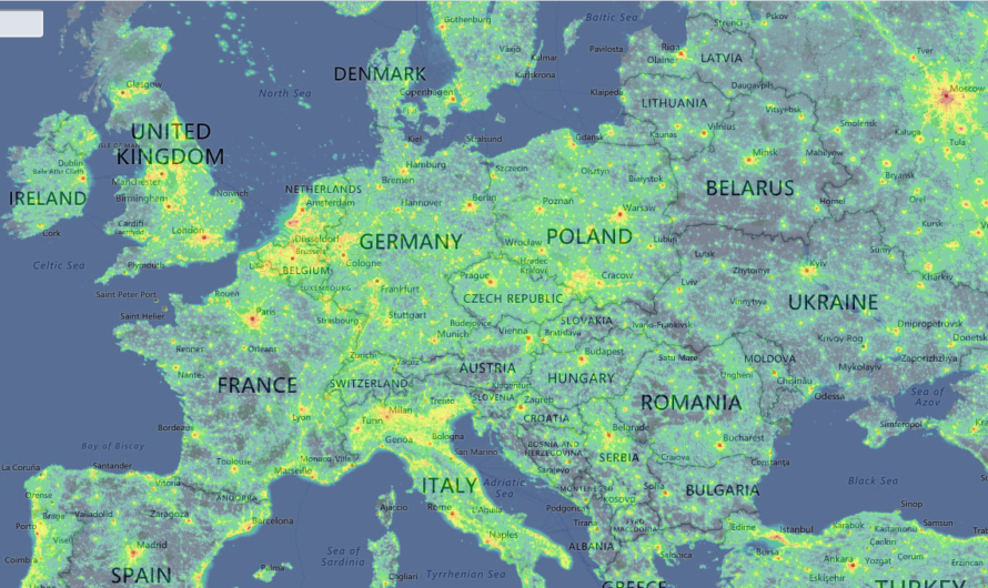 Light pollutionmap : la carte interactive de la pollution lumineuse