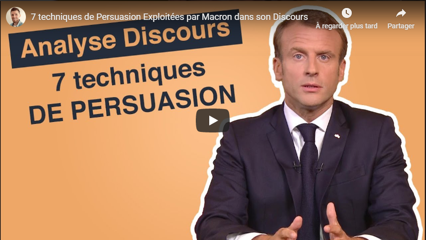 7 techniques de Persuasion Exploitées par Macron dans son Discours