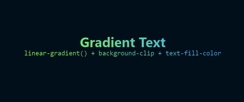 Un effet de gradient coloré sur du texte en CSS