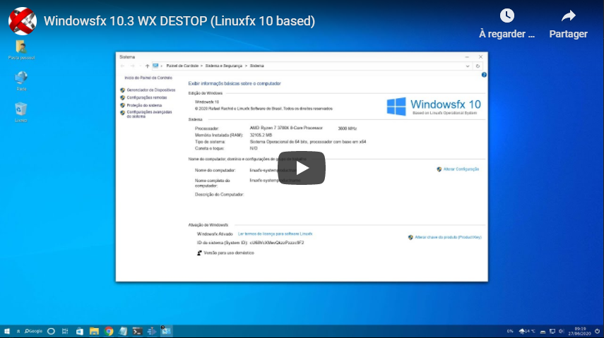 LinusFX / WindowsFX, un linux à l’apparence de Windows 10