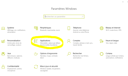 applications Windows