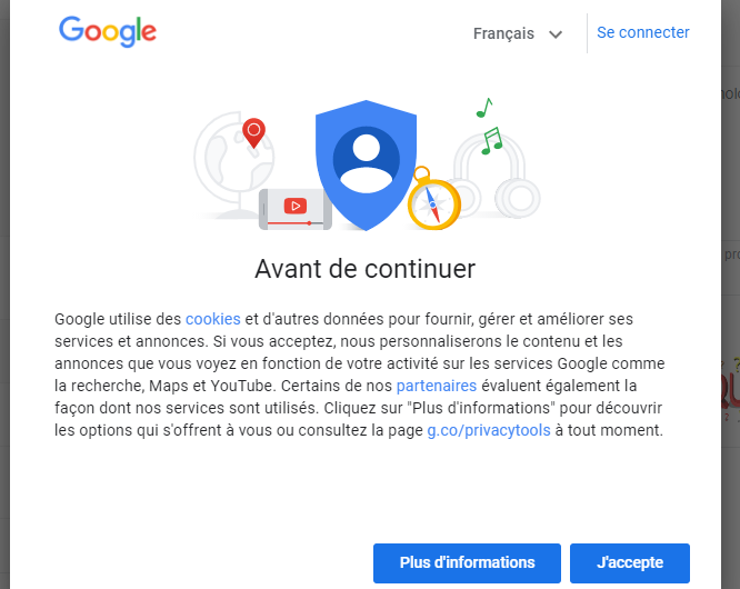 Désactiver la popup « Avant de continuer » de Google dans Chrome et Firefox