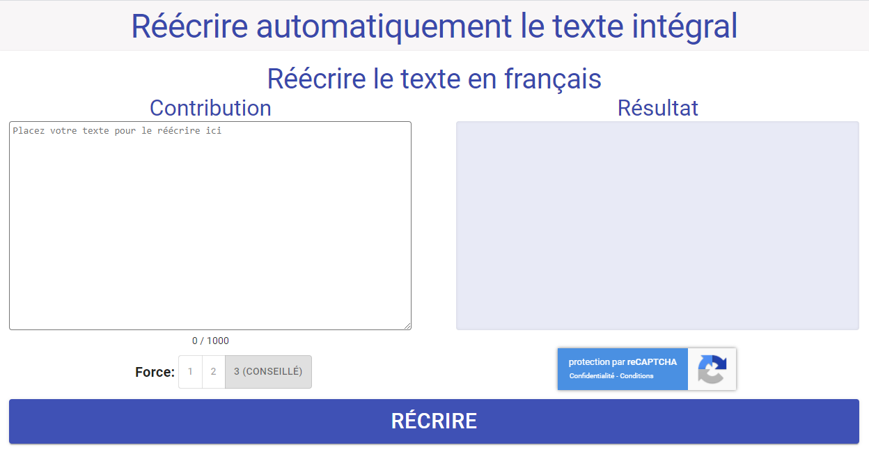 Reformuler automatiquement du texte - Labo JNG WEB
