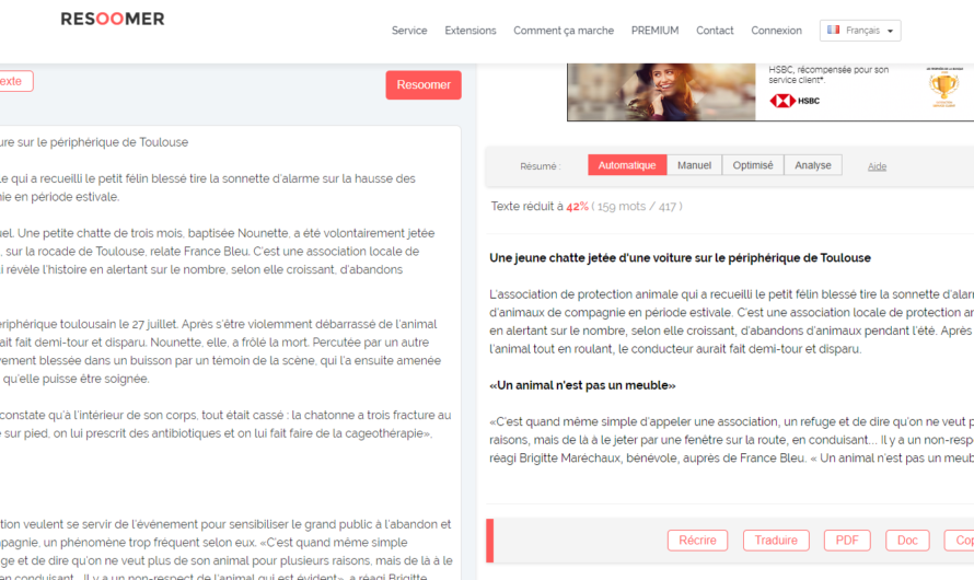 Résumer facilement un texte grâce à un outil en ligne