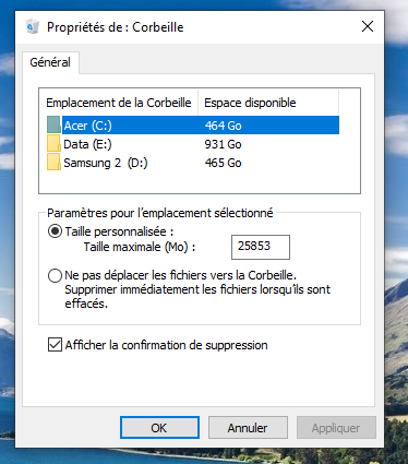 Afficher la suppression d’un ou plusieurs éléments (fichiers/dossiers) dans Windows