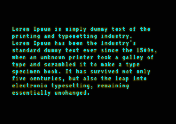Une animation de texte façon « Matrix »