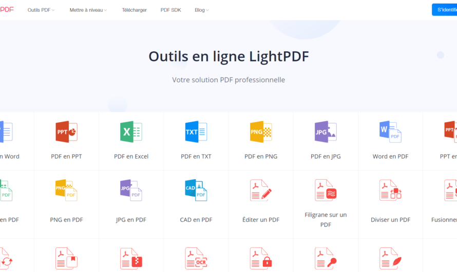 Editer et convertir des PDF en ligne avec LightPDF