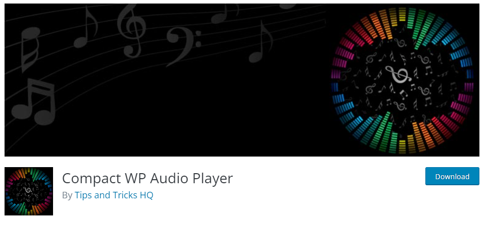 compact wp audio player