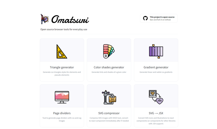 Des outils open source pour vos projets web avec Omatsuri