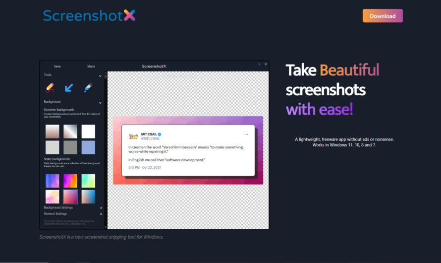 ScreenshotX : créer des captures d’écran personnalisées