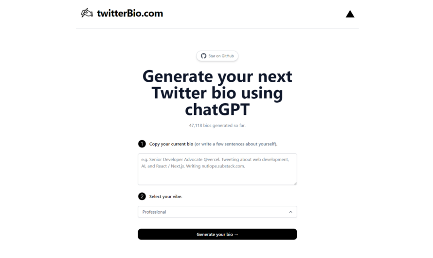 TwitterBio : une IA pour générer votre bio Twitter