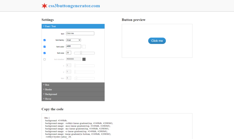 Un générateur CSS pour créer des boutons personnalisés