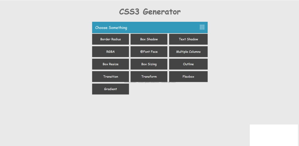 CSS3 generator