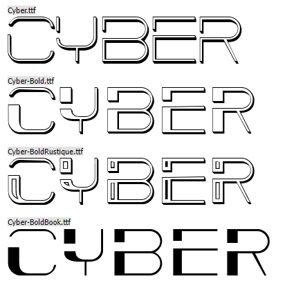 cyber font