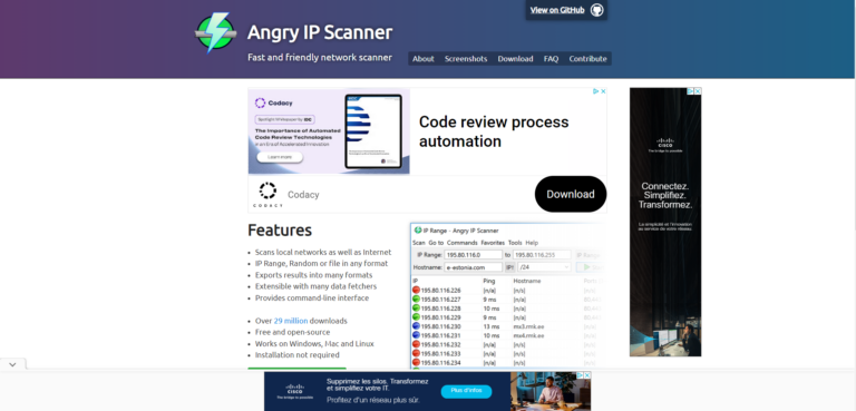 Angry IP Scanner : vérifier la sécurité d'un réseau - Labo JNG WEB