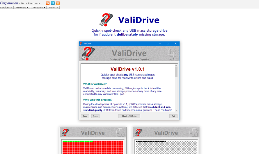 Vérifier la capacité de stockage de vos supports avec ValiDrive !