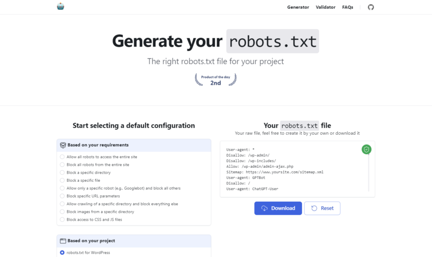 Générer vos fichiers robots.txt gratuitement en ligne