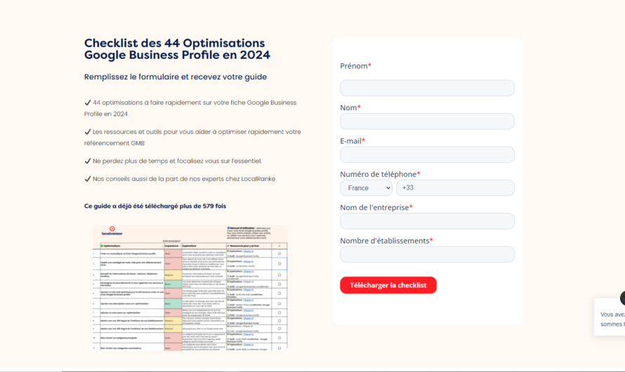 Deux checklists pour optimiser son référencement local !