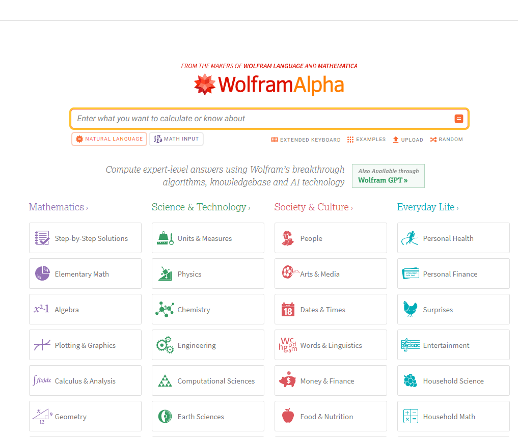 Wolfram Alpha