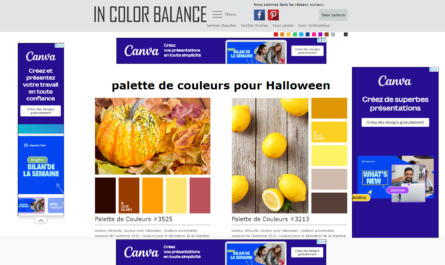 palette de couleur halloween