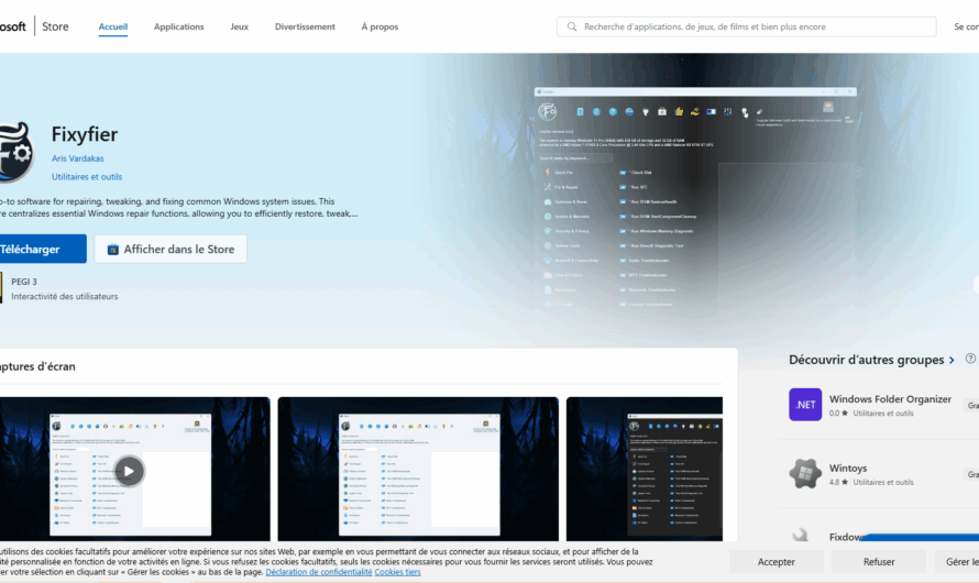 Fixyfier : l’outil open source pour réparer et optimiser votre PC Windows