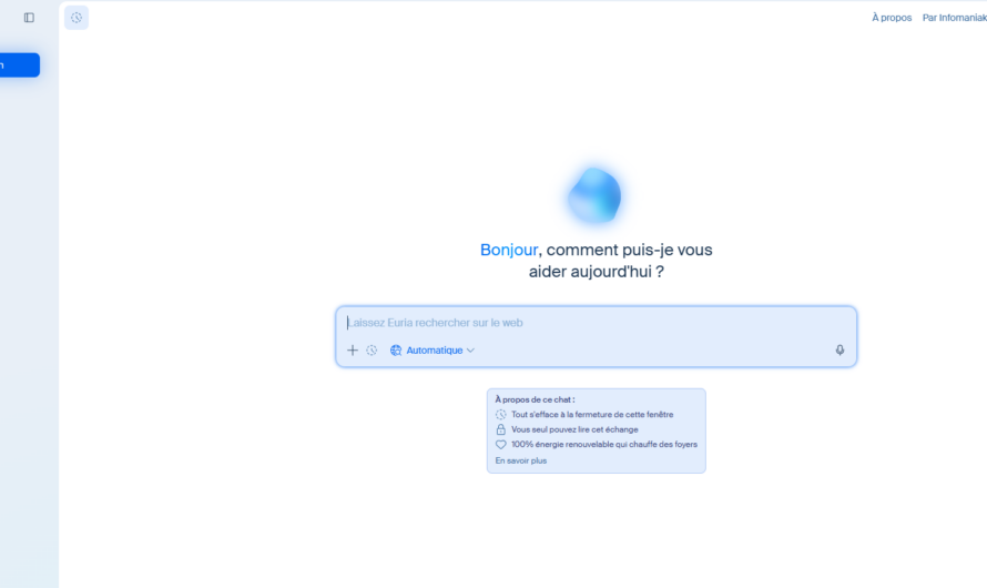 Euria : l’IA souveraine d’Infomaniak