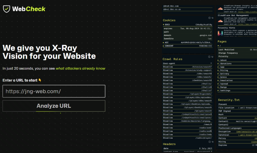🧠 Web-check.xyz : Un outil de vérification de sites… ou un site à fiabilité incertaine ?
