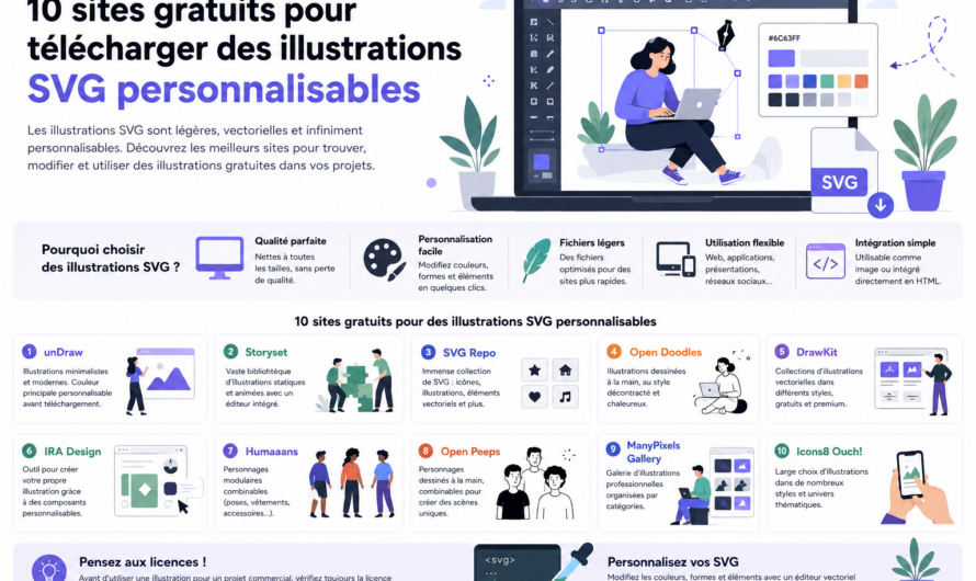 10 sites gratuits pour télécharger des illustrations SVG personnalisables